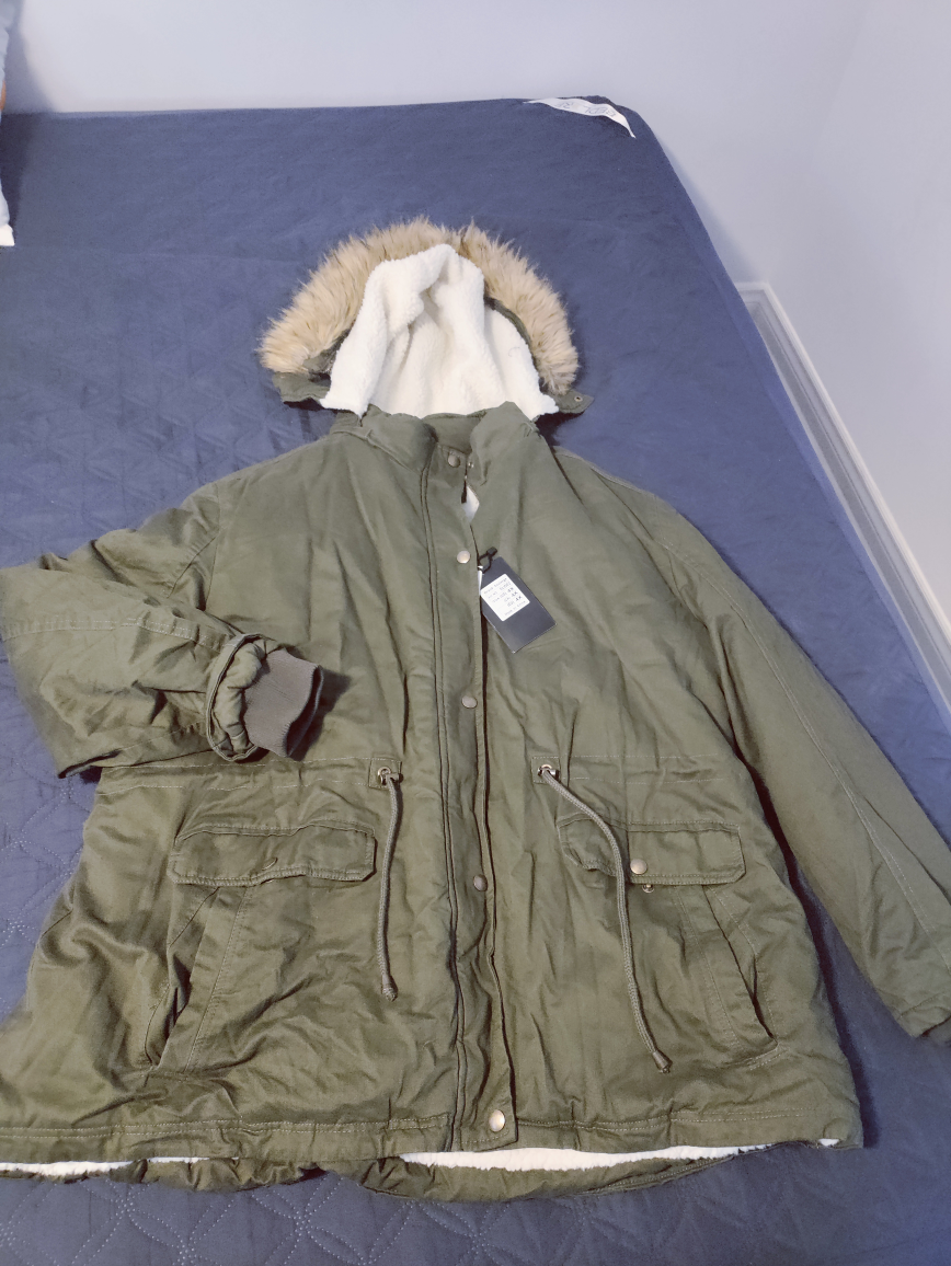 New Soularge 4X Olive Green Winter jacket
