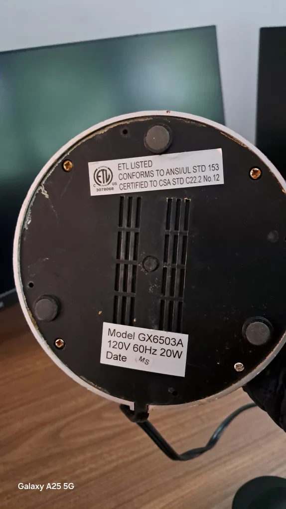 Red Desk Lamp - Model GX6503A image indicator(4)