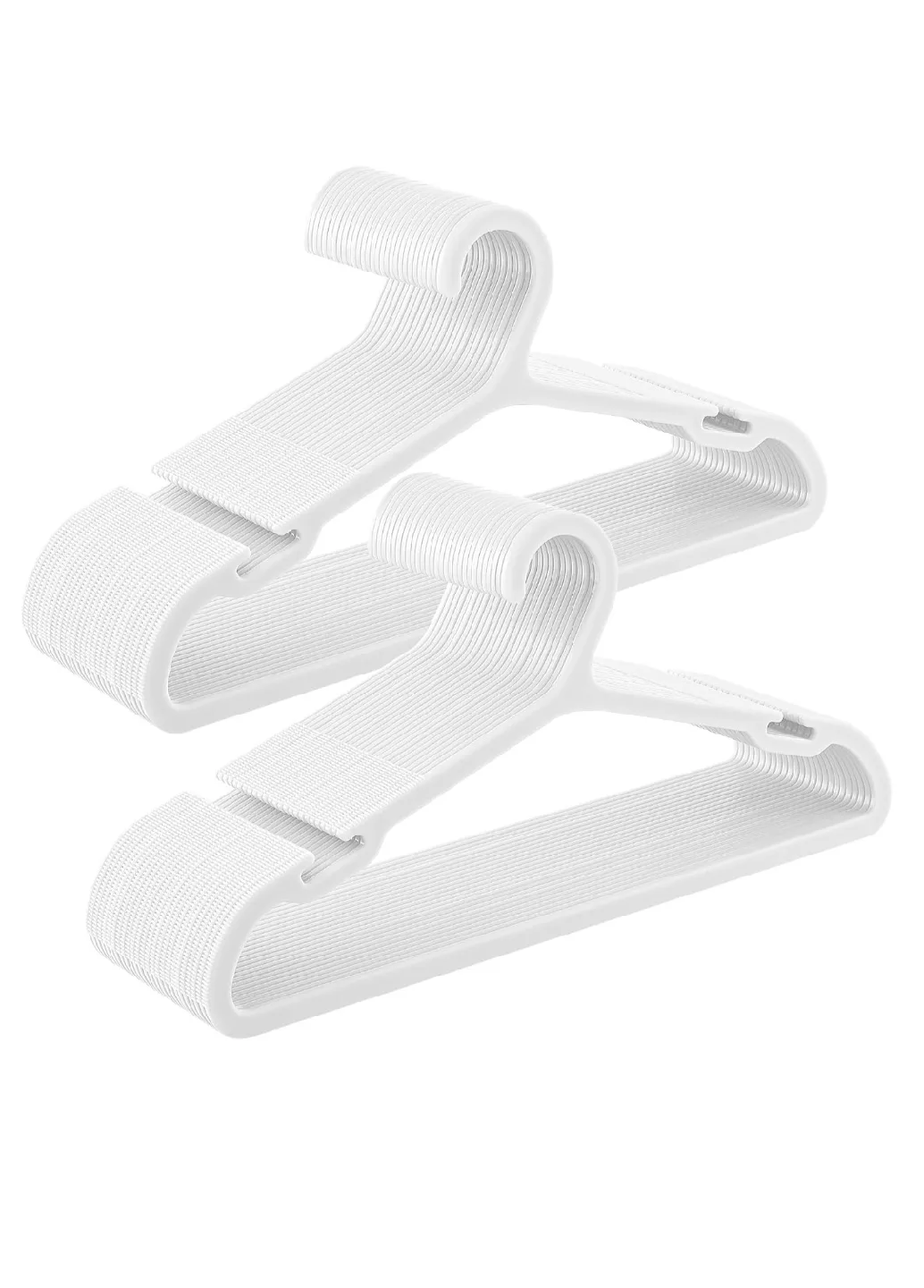 SONGMICS White Plastic Clothes Hangers thumbnail