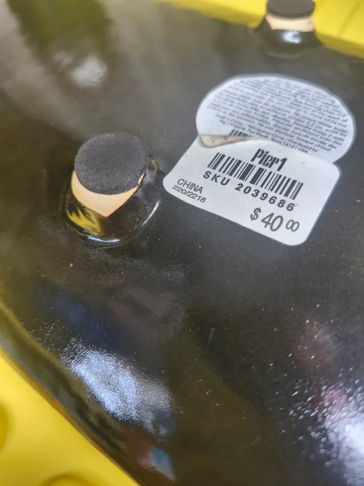 Beautiful  Ceramic Decorative Tray and Matching Vase image indicator(4)