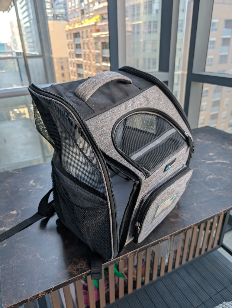 Pet Carrier Backpack - Grey - photo 3
