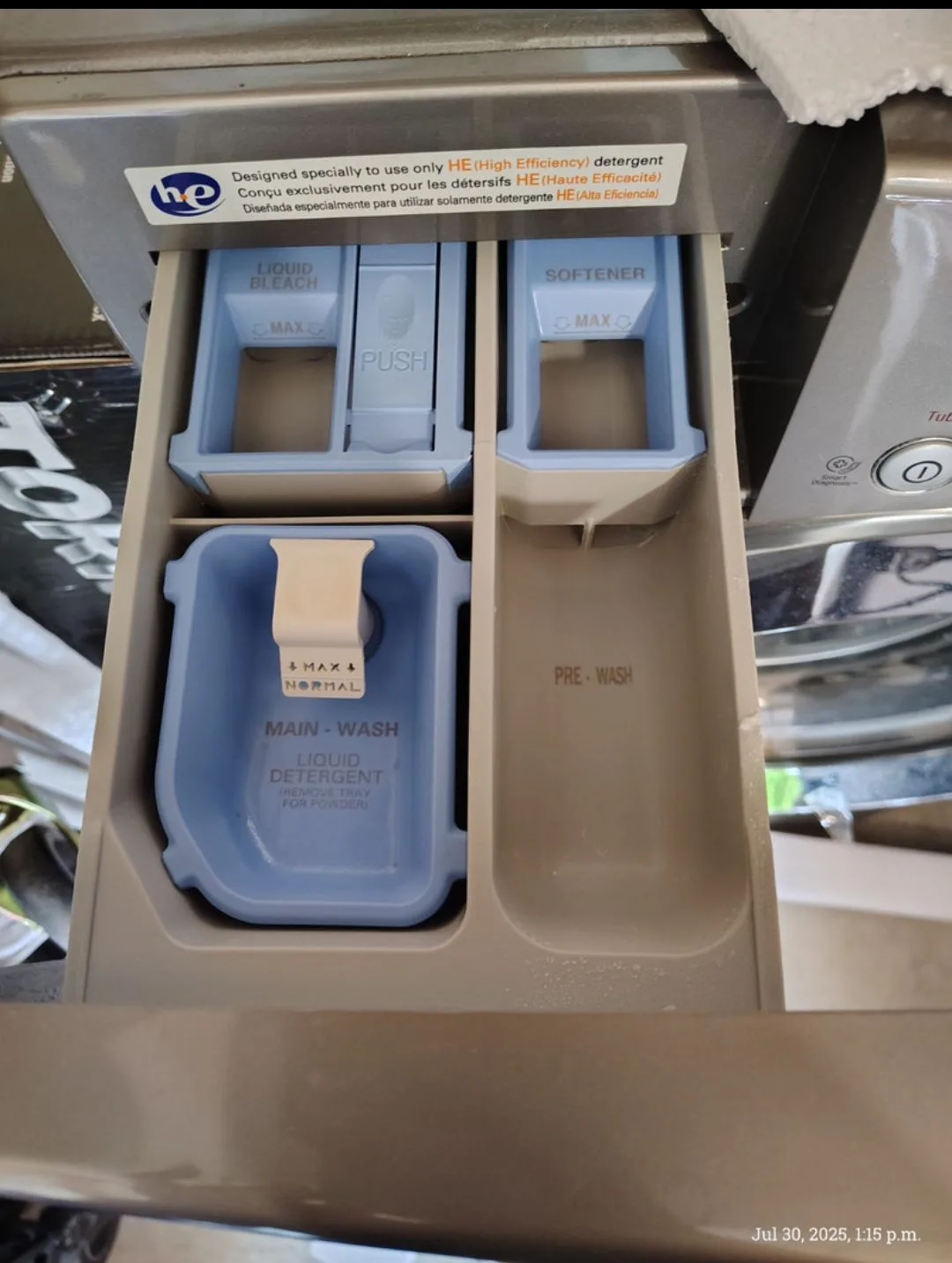 LG Steam Front Load Washer pedestal with drawer image indicator(4)