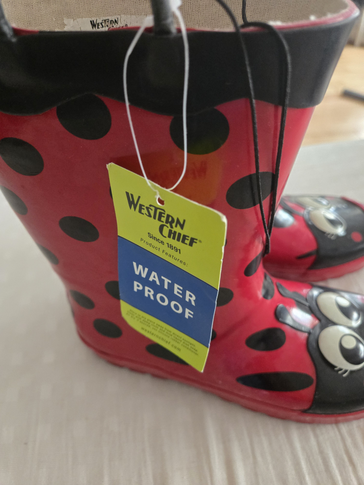 Western Chief Ladybug Rain Boots - Kids Size 4 - photo 3