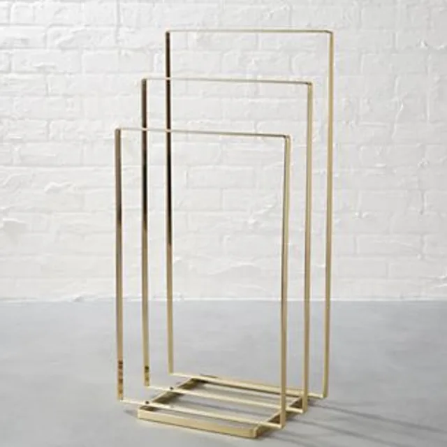 Gold Metal Towel Rack Stand image indicator(2)