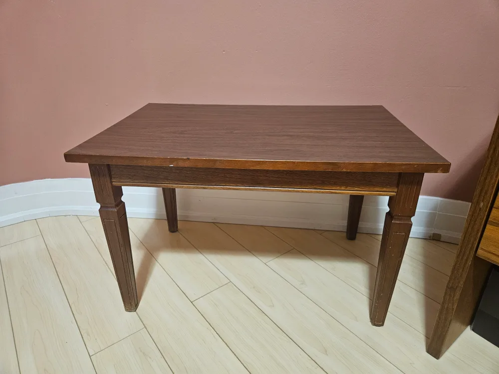 Vintage wooden coffee table thumbnail