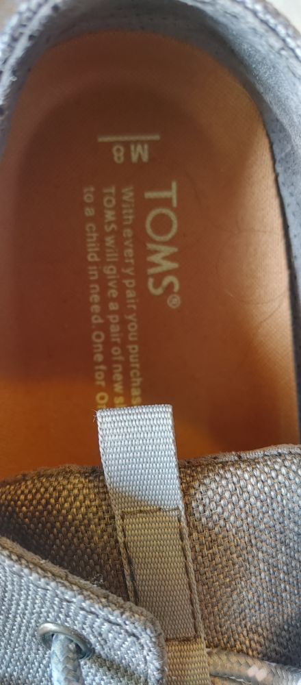 TOMS Men's Grey Sneakers Size 8 - photo 5