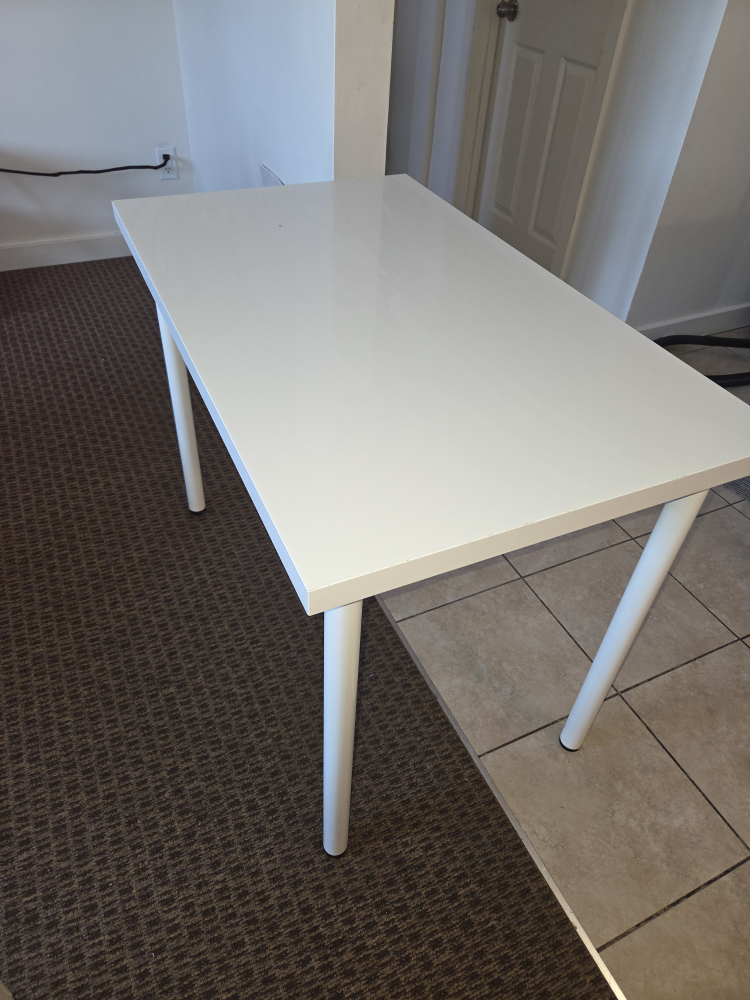 IKEA LINNMON / ADILS White Table - 39 3/8x23 5/8" - photo 3