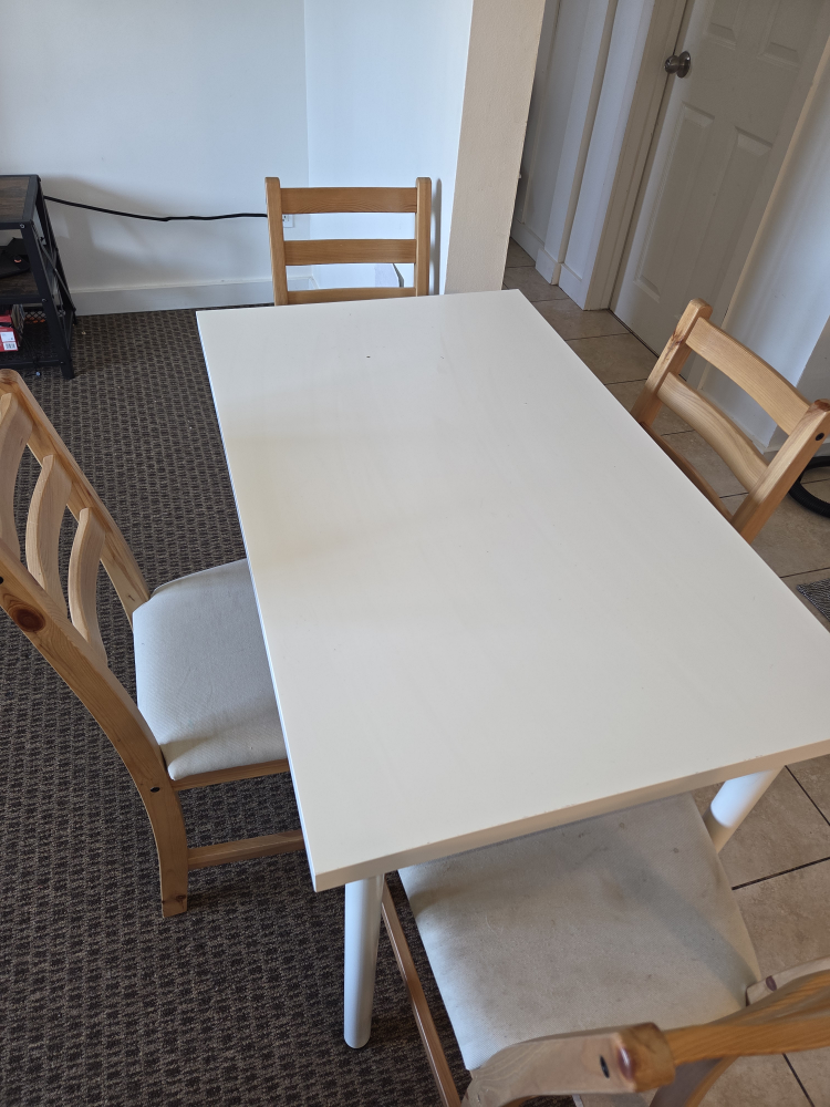 IKEA LINNMON / ADILS White Table - 39 3/8x23 5/8" - photo 4
