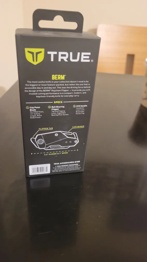 New TRUE Berm Keychain Flipper Knife image indicator(2)
