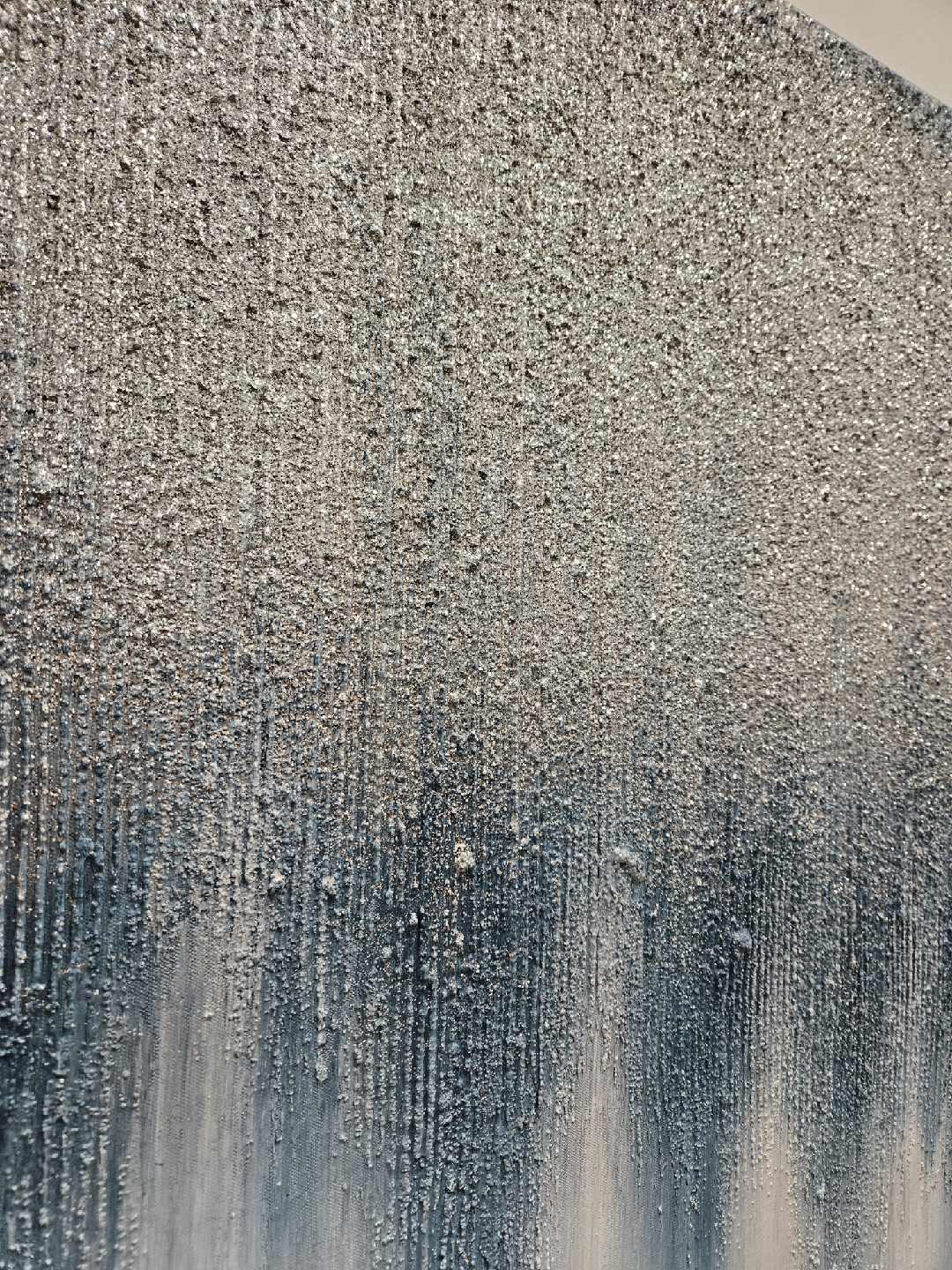 Abstract Silver & Blue Wall Art - photo 2