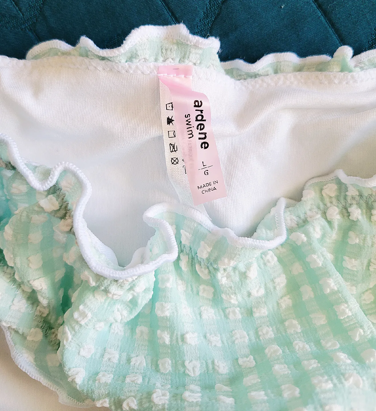 NEW - Ardene - Mint Green Swimsuit Set - Size L & XL image indicator(7)