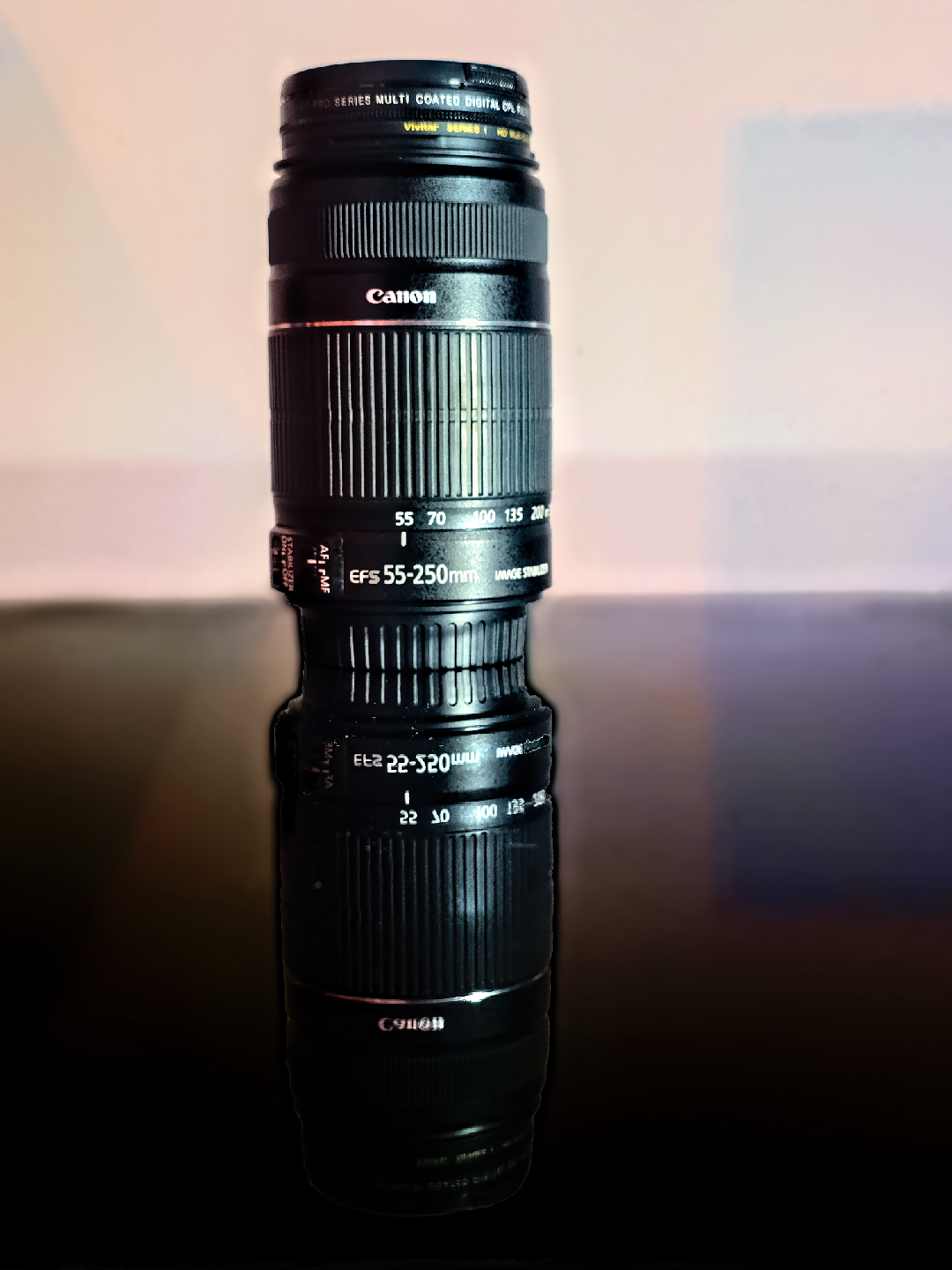 Canon EF-S 55-250mm Lens with Filters