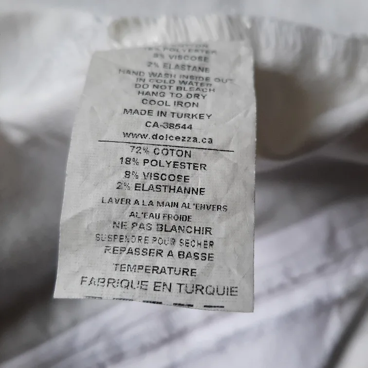 DOLCEZZA White Denim Jacket - Size 3X image indicator(9)