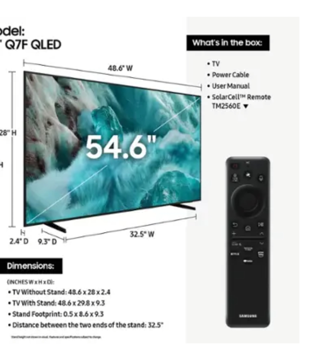 Samsung 55” Class QLED Q7FB 4K Samsung Vision AI Smart TV 2025 - photo 2