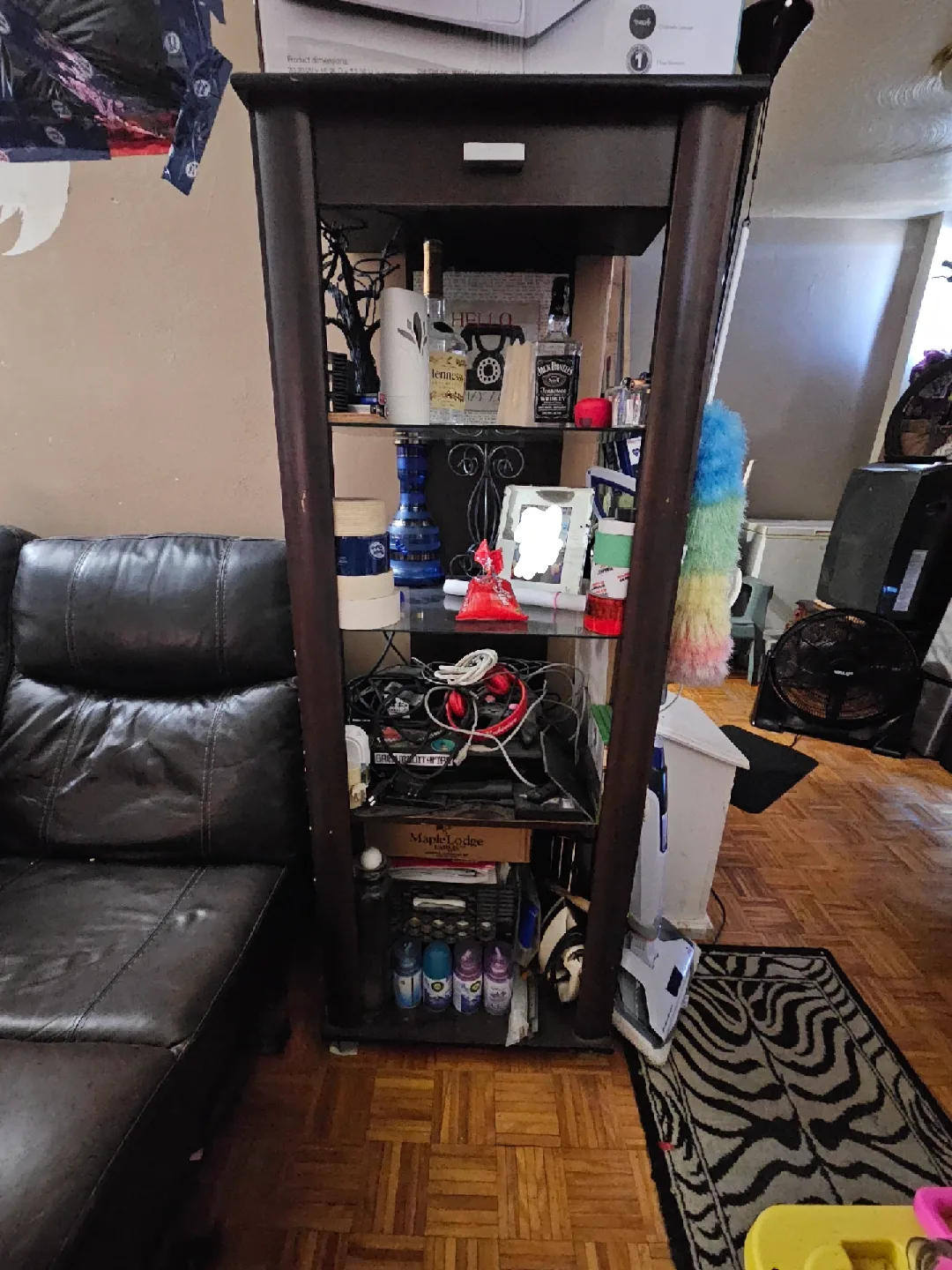 Dark Wood Open Display Shelf image indicator(3)