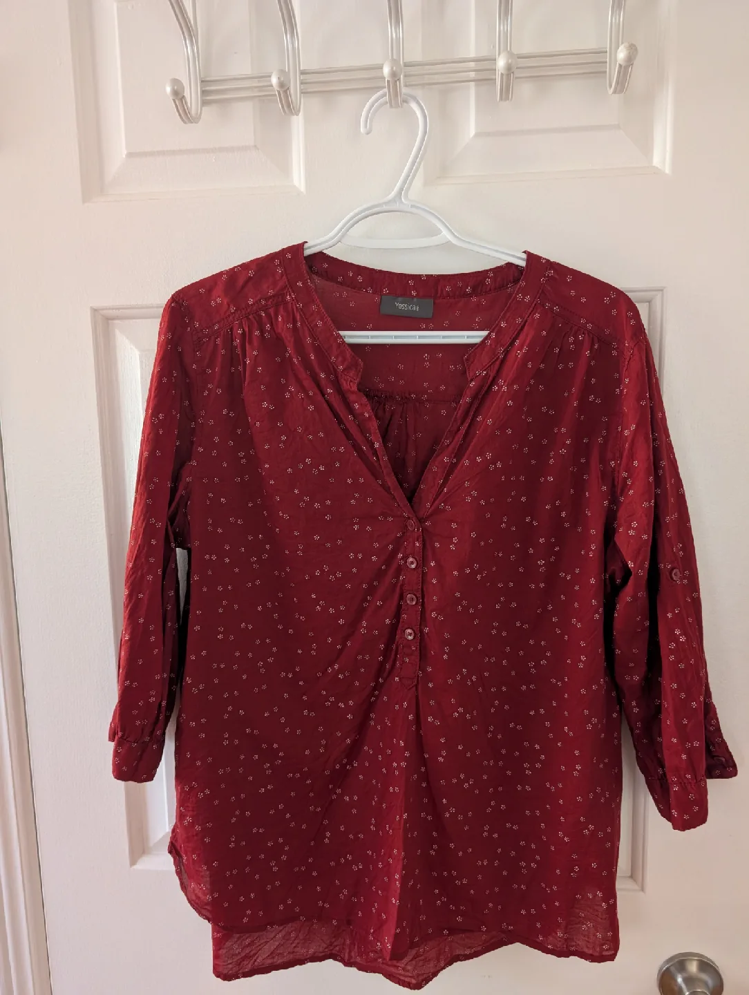 3 women's tops bundle in red/orange shade image indicator(2)