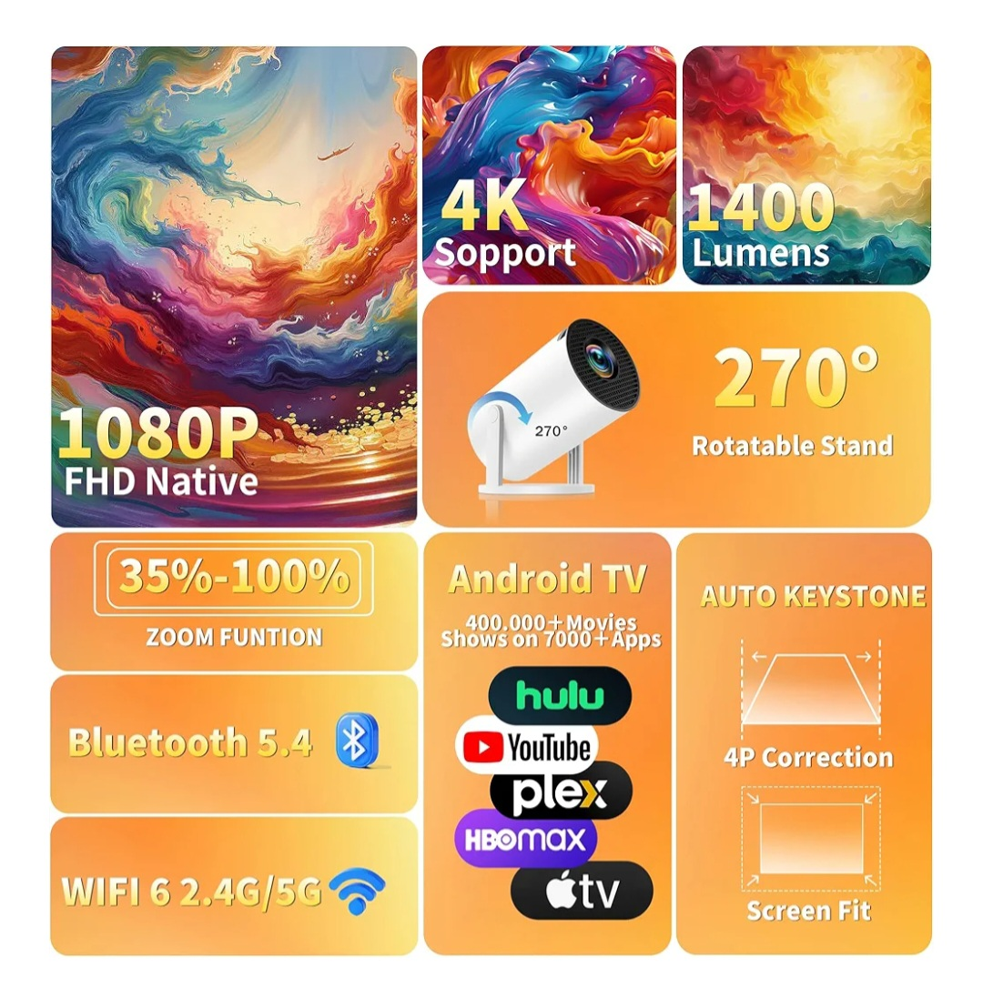 COOLLID 1080P Smart Mini Projector - photo 2