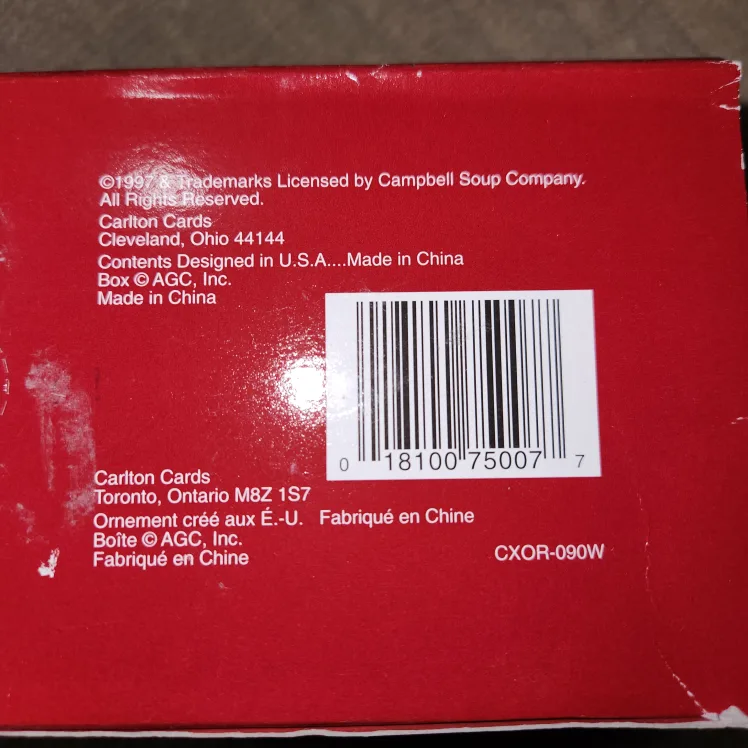 Campbell's M'm! M'm! From the Kitchen Ornament Carlton Cards image indicator(3)