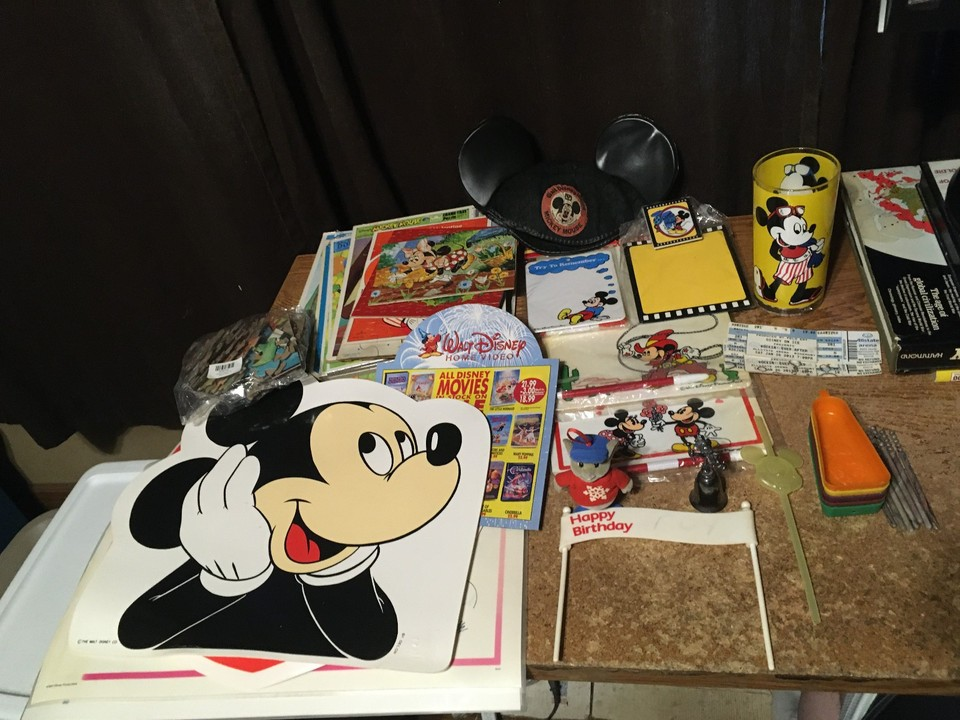 Vintage Mickey Mouse and Friends Puzzles, playmats Stationery