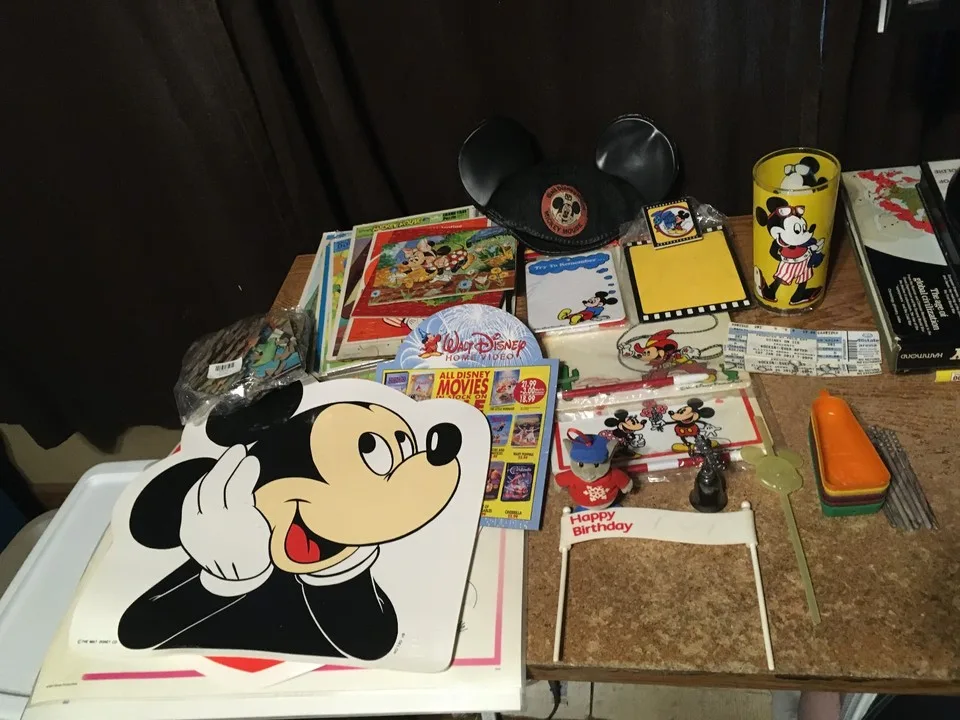 Vintage Mickey Mouse and Friends Puzzles, playmats Stationery
