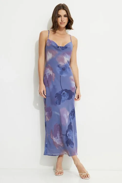 Dynamite - Estera Cowl Neck Maxi Slip Dress - Size S thumbnail