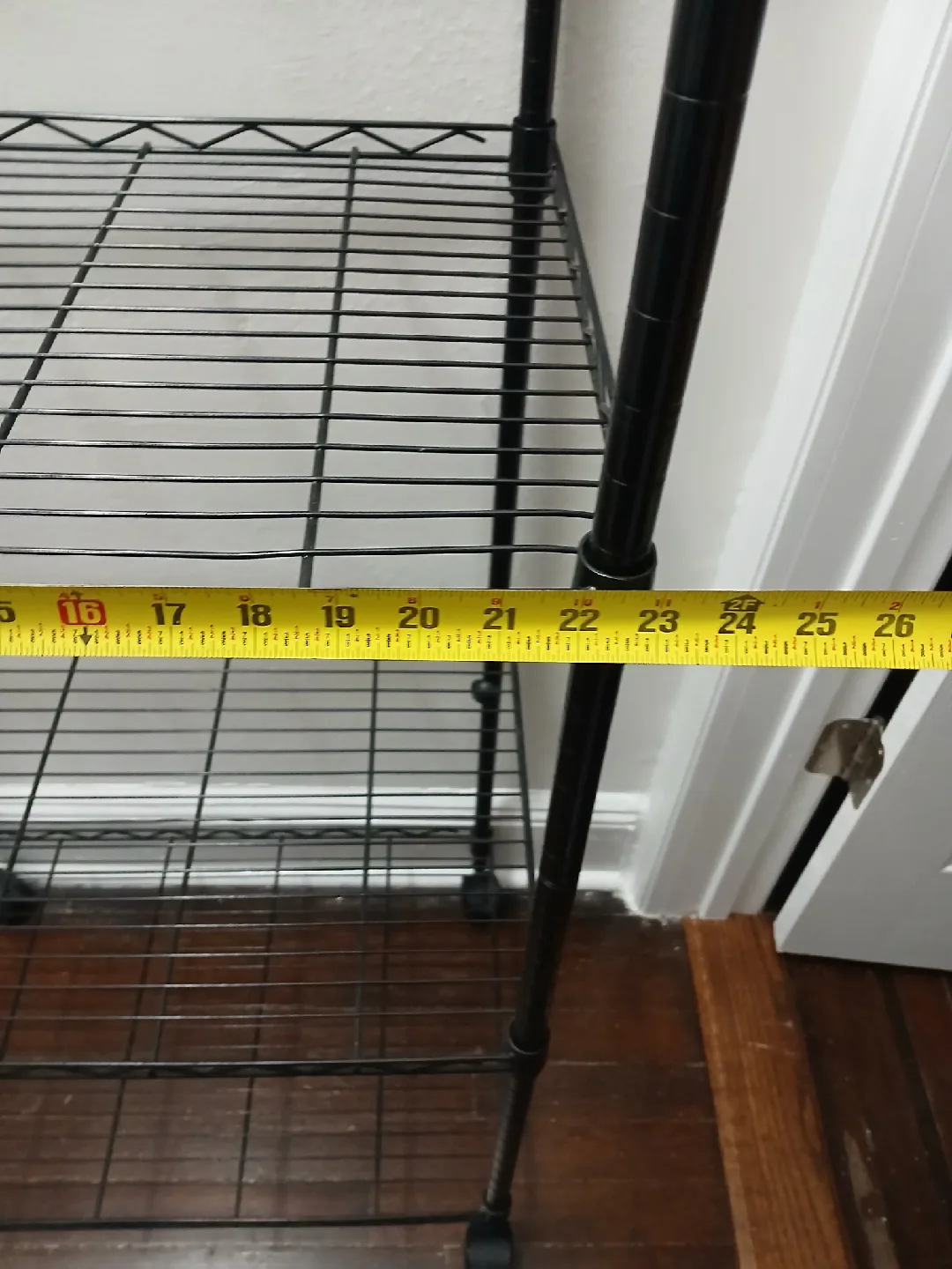 Black Metal Rolling Shelf - 50" Height image indicator(2)
