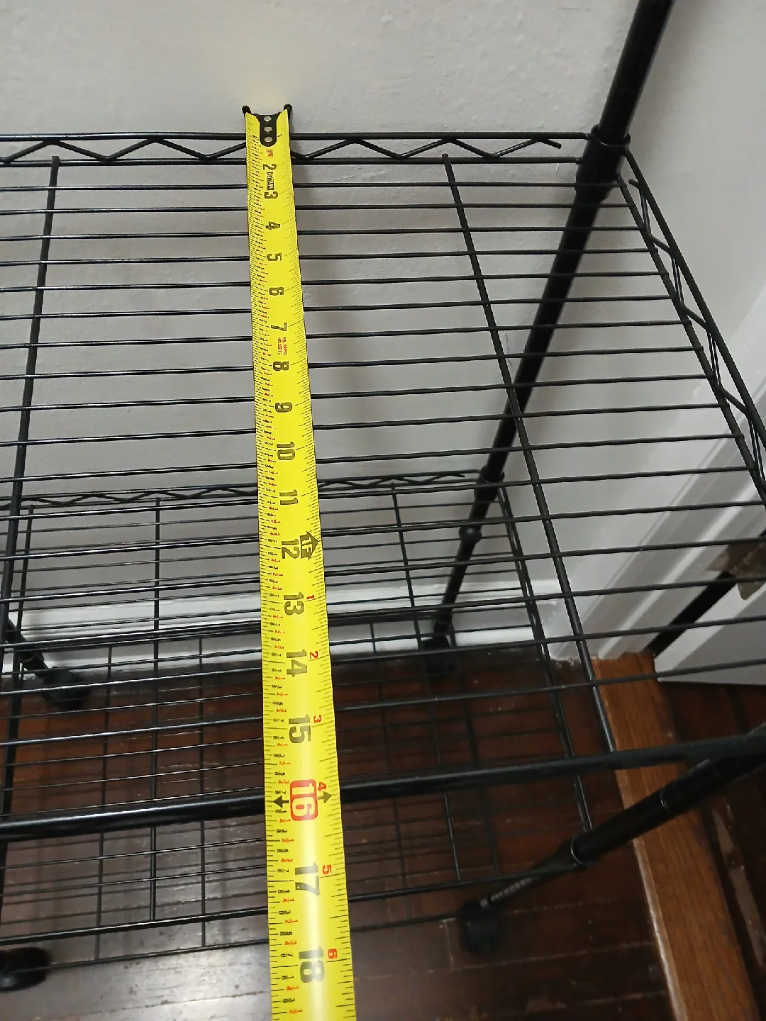 Black Metal Rolling Shelf - 50" Height image indicator(4)