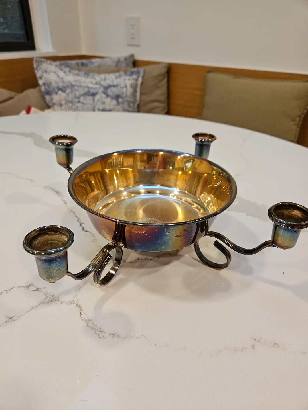 Marlboro Plate E.P. Copper Candlestick Holder thumbnail