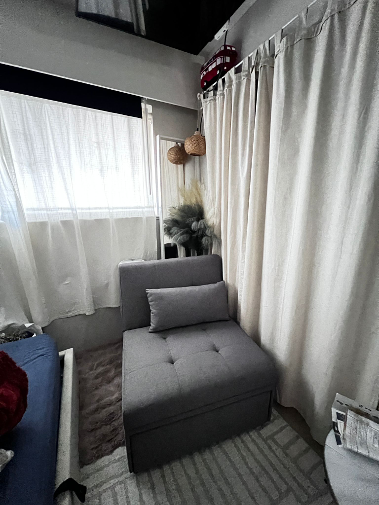 Grey Single Sofa Bed