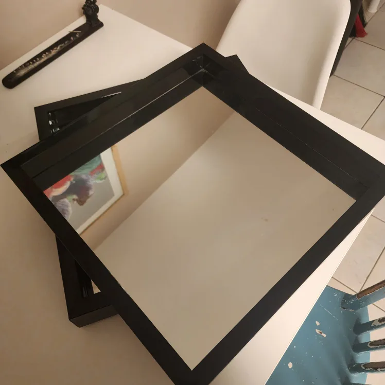 Black Framed Square Mirrors - Set of 2 image indicator(2)