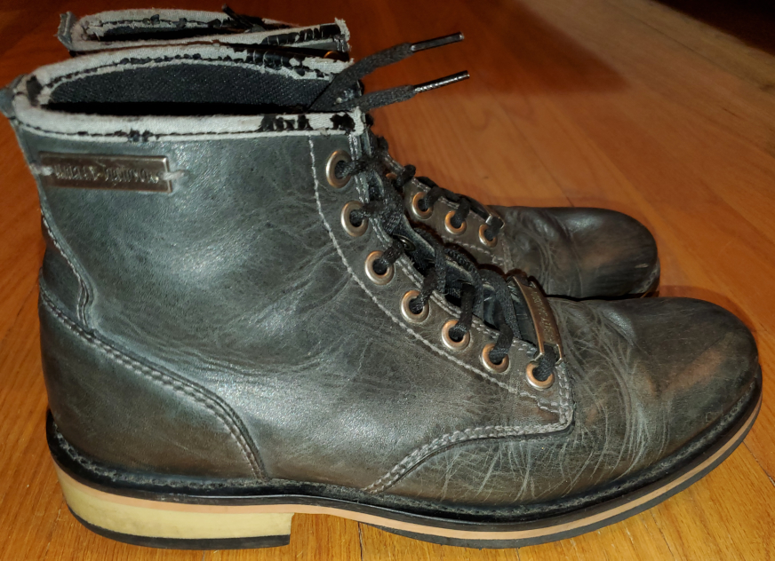 Harley-Davidson Black Leather Ankle Boots - photo 2