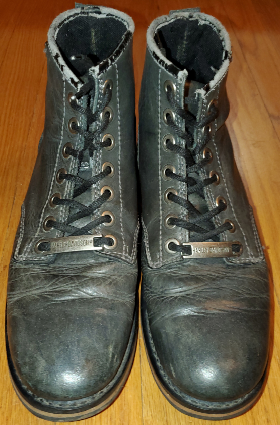 Harley-Davidson Black Leather Ankle Boots - photo 3