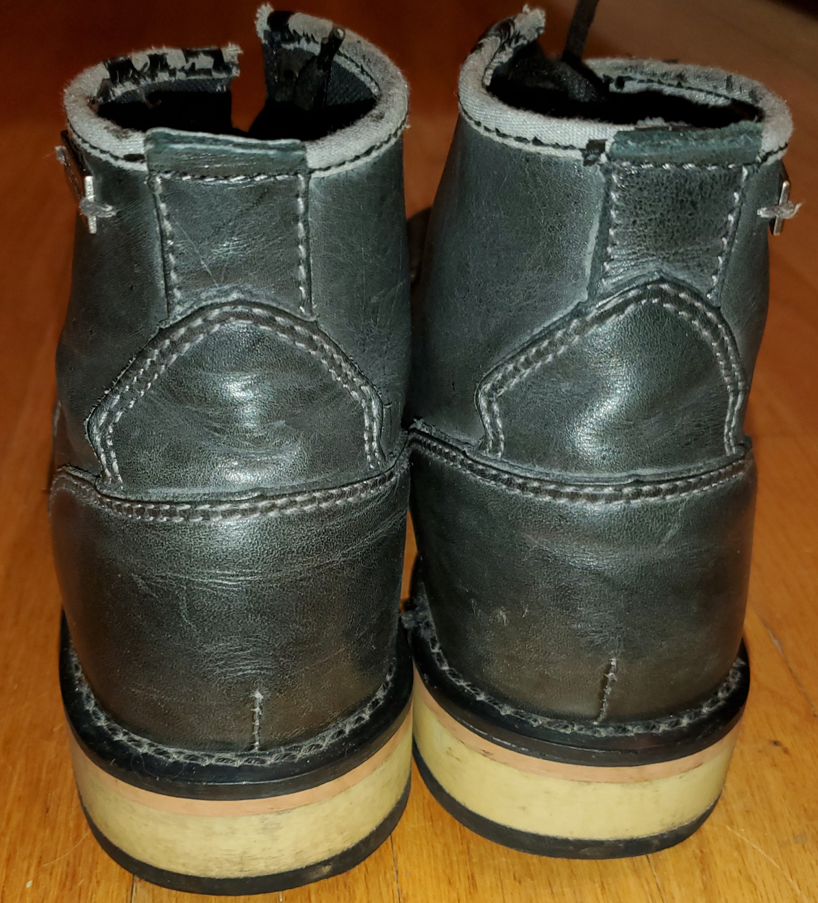 Harley-Davidson Black Leather Ankle Boots - photo 5
