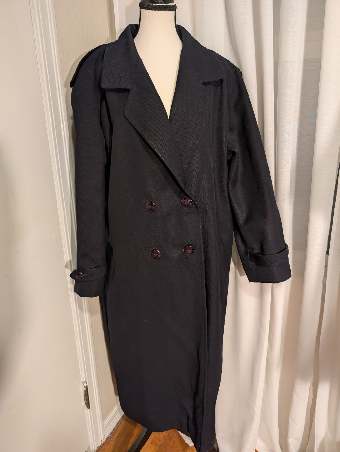 STUNNING Vintage Navy Trench Coat