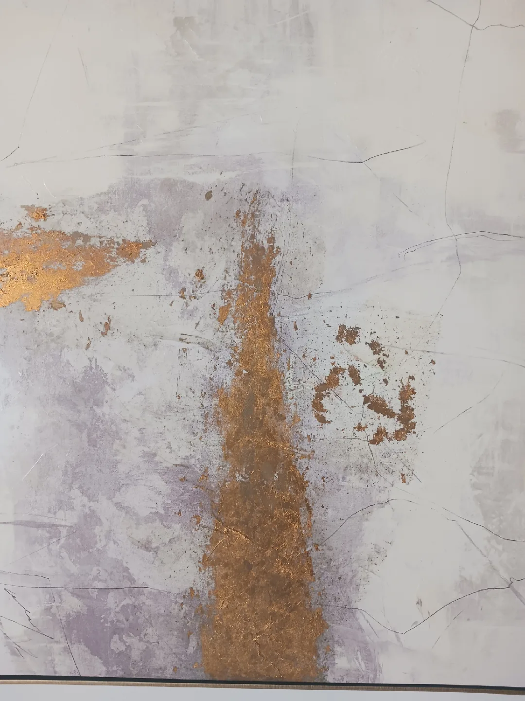 ✨ Modern Gold Abstract Canvas Wall Art -✨ Abstract Wall Art image indicator(3)