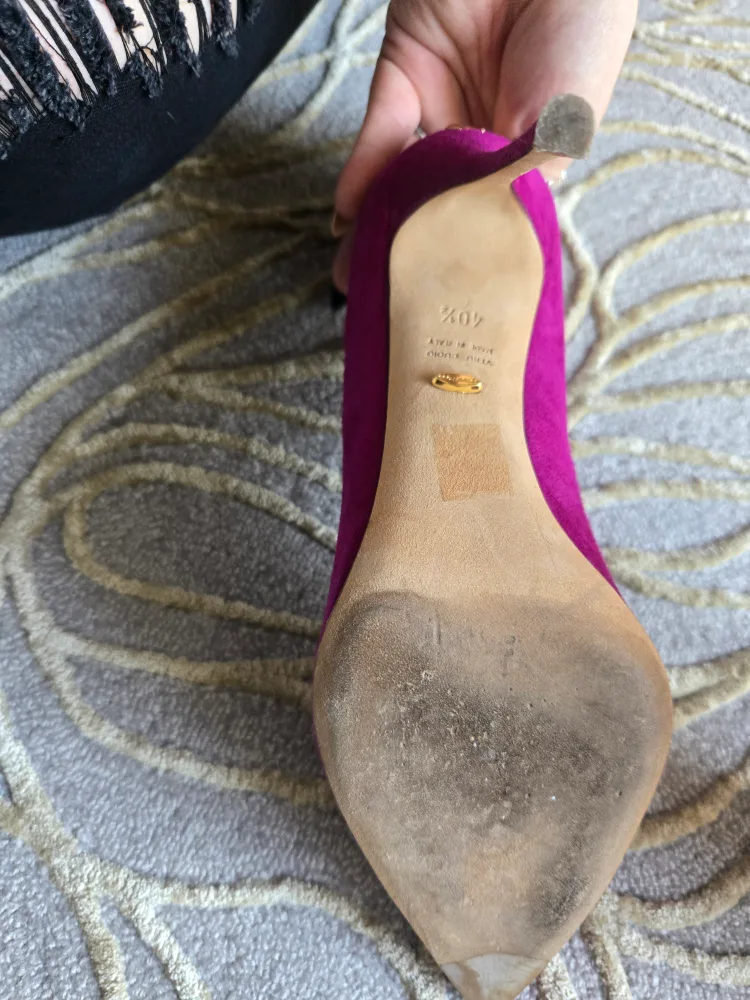 Sergio Rossi Suede Heels - Size 40.5 image indicator(4)