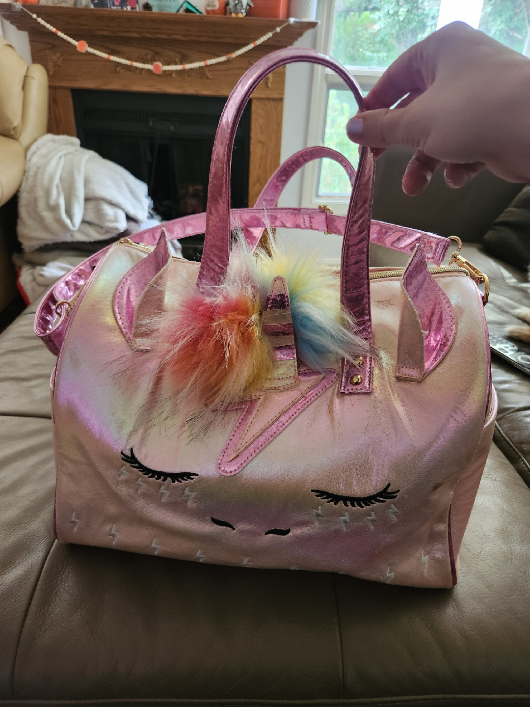 Unicorn Duffle Bag - Pink Sparkly