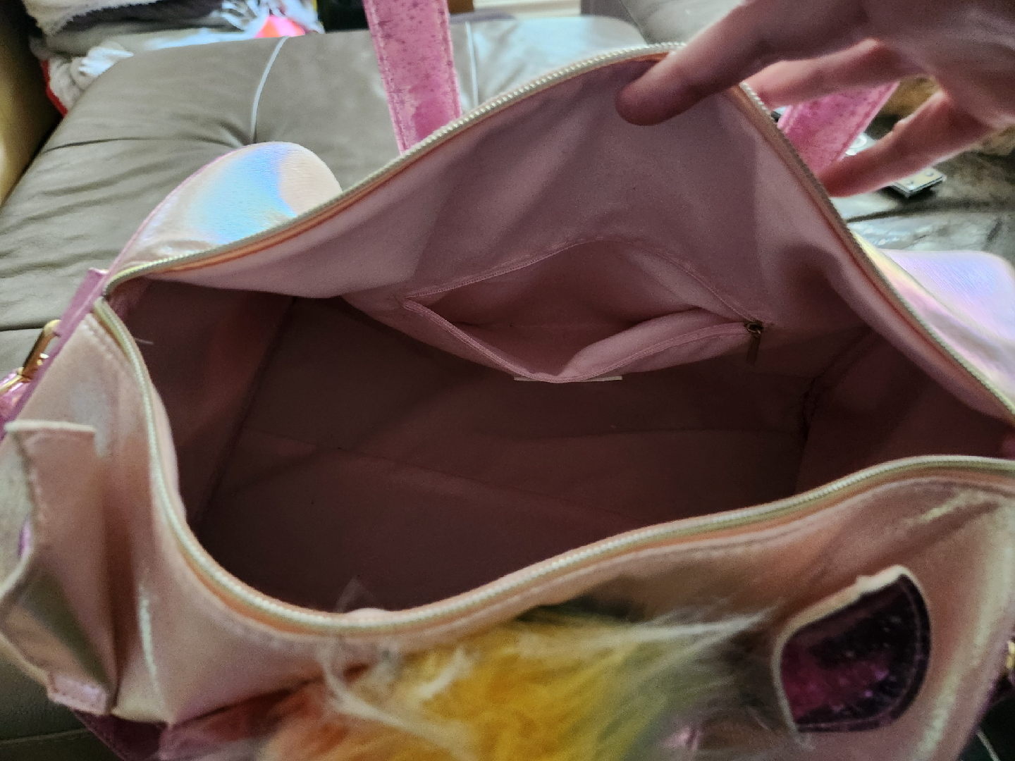 Unicorn Duffle Bag - Pink Sparkly - photo 2