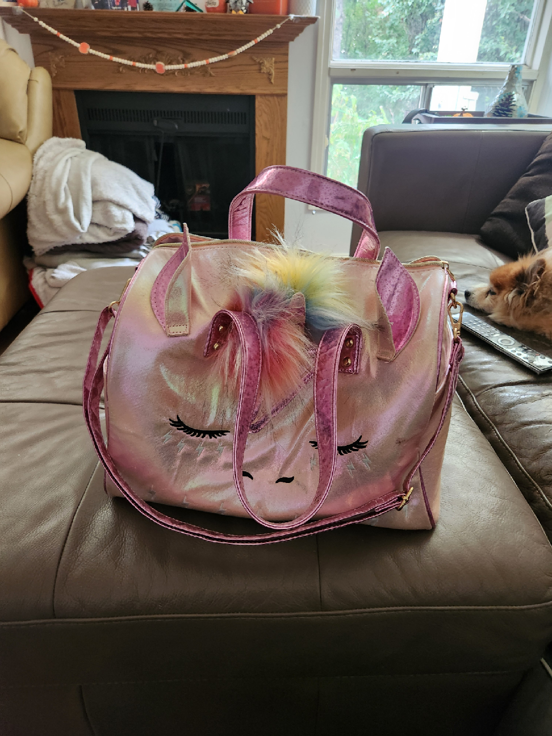 Unicorn Duffle Bag - Pink Sparkly - photo 3