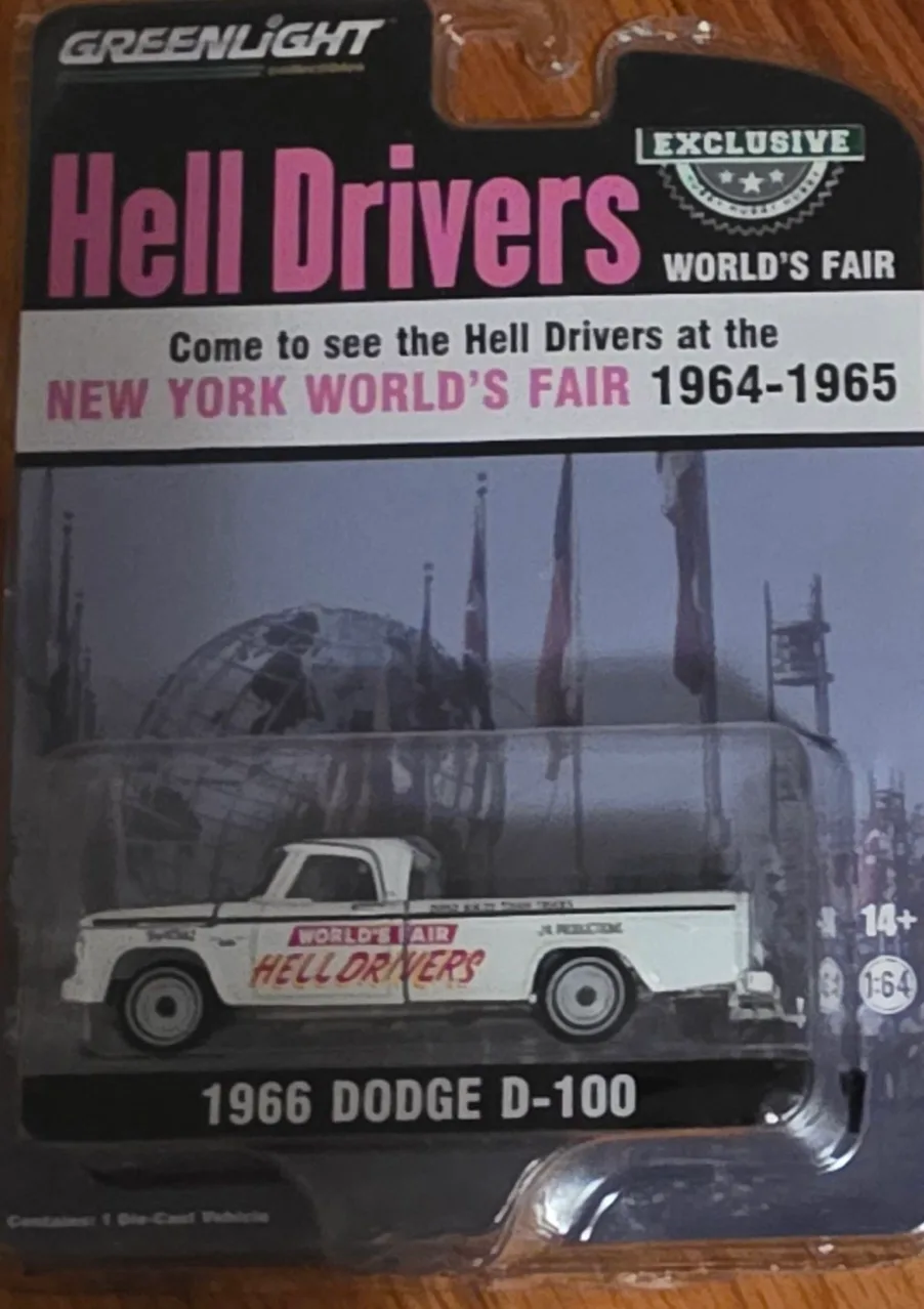 Greenlight 1966 Dodge D-100 Hell Drivers Diecast thumbnail