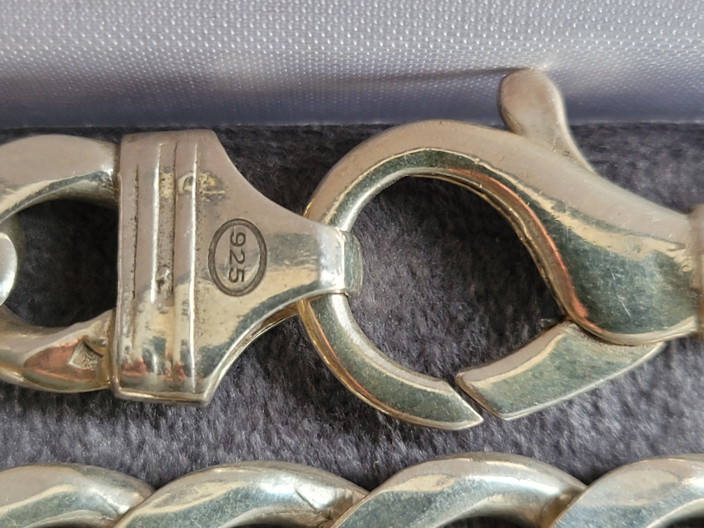 Sterling Silver Heavy Cuban Link Chain - 150g - photo 2