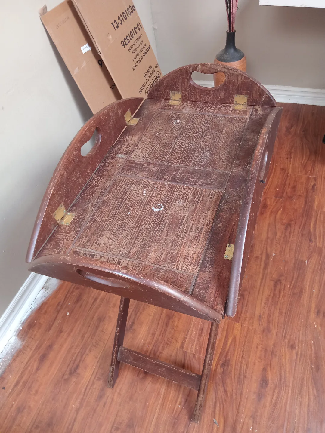 wood folding removable tray table image indicator(2)