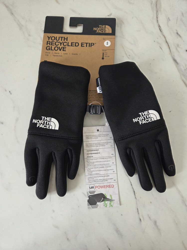 The North Face Youth Recycled Etip Glove - Black, Size S