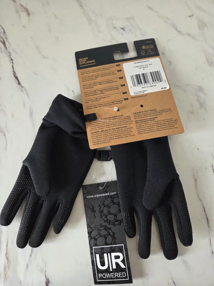 The North Face Youth Recycled Etip Glove - Black, Size S image indicator(3)