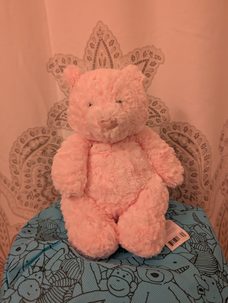 Jellycat medium Leola Bear - Pink Plush Bear