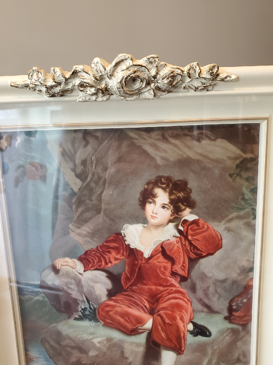 Vintage Framed Red Boy - photo 2