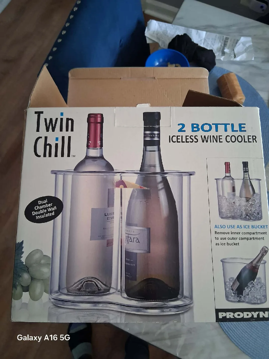 Prodyne Twin Chill 2 Bottle Iceless Wine Cooler thumbnail
