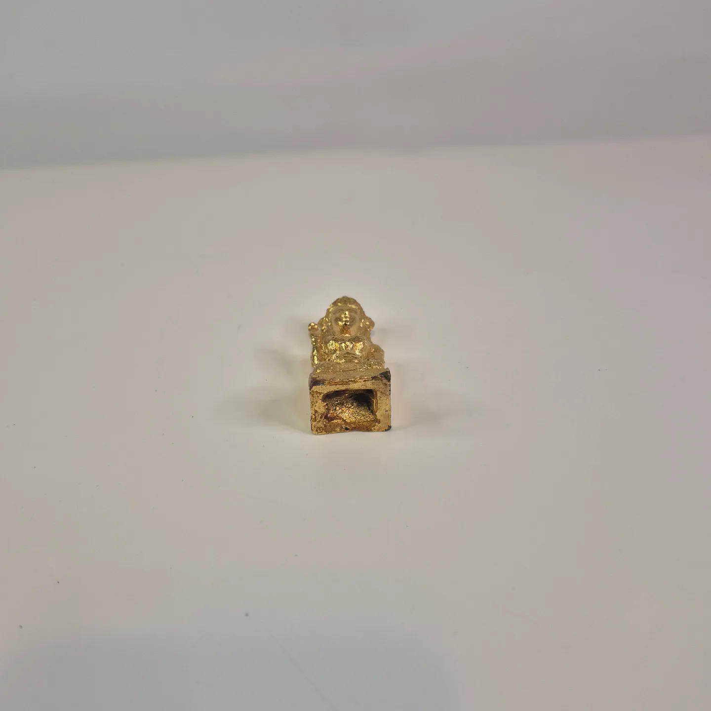 vintage thai wealth and prosperity Golden Statue Figurine thumbnail