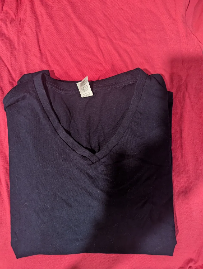 Two T-Shirts (Pink and Navy Blue) image indicator(3)