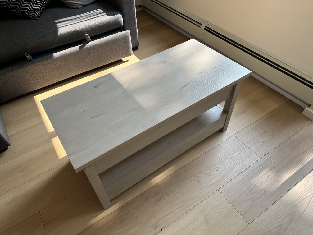 Lift Top Coffee Table - Light Wood - photo 3
